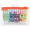 Image de Trousse de 14 surligneurs pointe fine - STABILO - Couleurs assorties - Swing cool pastel