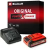 Image de Einhell Starter Kit 40 Ah PLUS PXC (1 batterie 18 V 4 Ah PLUS 1 chargeur 3 A temps de charge 75 min)
