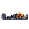 Image de Camion surbaissé MAN avec chargeuse JCB 1/87 - SIKU - Jouet pour enfant de 3 ans et plus