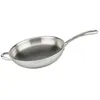 Image de Poêle wok 30 cm en inox 18/10 Elo Relief Evolution