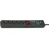Image de Multiprise - BRENNENSTUHL - Secure-Tec 19.500A - 6 prises - Gris - 3m de câble