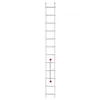 Image de Echelle simple 12 échelons 3 4m/4 3m en alu professionnelle Hailo ProfiStep Uno