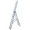 Image de Echelle transformable 3 plans 3x11 échelons 7m/78m en aluminium Hailo Hobby