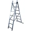 Image de Echelle transformable 2 plans 2x7 échelons 3 1m/4m en aluminium Hailo Hobby