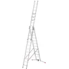 Image de Echelle transformable 3 plans 3x12 échelons 81m/88m en Aluminium Hailo S 120 Pro