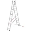 Image de Echelle transformable 2 plans 2x12 échelons 5 6m/6 6m en Aluminium Hailo S 110 Pro