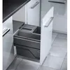 Image de Poubelle de cuisine tri sélectif 3 bacs encastrable 43L (17+13+13) Hailo Cargo