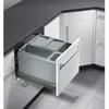 Image de Poubelle de cuisine encastrable pour tiroir coulissant 30L Hailo AS XXL 450