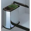 Image de Poubelle de cuisine encastrable sous évier 2 bacs 16L Hailo AS Duo Coloris - Argent / Noir