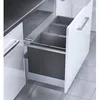 Image de Poubelle encastrable 3 bacs pour meuble coulissant 90L (28+28+28) Hailo Triple XL
