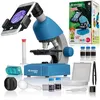 Image de Microscope 40x-640x - BRESSER JUNIOR - Éclairage LED - kit dexpérimentation - bleu