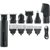 Image de Tondeuse cheveux & barbe 6-en-1 multifonction - SEVERIN - HS 0710 - 90 min autonomie - Embouts magnétiques - IPX6 - Noir