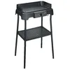 Image de Barbecue électrique sur pieds - SEVERIN - PG8596 - 2000W - Surface de cuisson 39x23cm - Thermostat pare-vent bac à eau - Noir