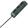 Image de Multiprise 3 prises - Kopp - Protection enfants - Anthracite - Type B - 250V - 23x7.8x3.8 cm