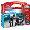 Image de PLAYMOBIL - Valisette Motard de Police - Garçon - 13 éléments - A partir de 4 ans