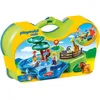 Image de PLAYMOBIL 1.2.3. - Zoo Transportable et Bassin - 2 personnages 5 animaux et jeux aquatiques