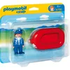 Image de 6795 - 1.2.3. Playmobil - Vacancier Avec Bateau en occasion ou reconditionné