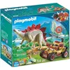 Image de PLAYMOBIL 9432 - Dinos - Explorateur Avec Véhicule et Stégosaure