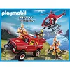 Image de Playmobil City Action 9518 - Hélicoptère Et 4x4 De Pompiers en occasion ou reconditionné