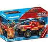 Image de PLAYMOBIL - 71194 - City Action - Pick-up et pompier - Camion de pompiers avec treuil et lance incendie