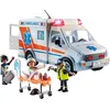 Image de Playmobil CITY Action ambulance avec blessée