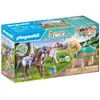 Image de PLAYMOBIL 71356 3 chevaux Morgan Quarter Horse et Shagya Horses of Waterfall 28 pièces Dès 5 ans