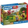 Image de PLAYMOBIL 72197 Drone de pompiers avec flèches deau City Action les pompiers 36 pièces dès 4 ans