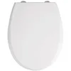Image de Abattant WC - WENKO - Furlo - Duroplast antibactérien - 35 x 43.5 cm - Fixation inox