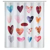 Image de Rideau de douche - WENKO - Love - Polyester 100% - 180x200 cm - Multicolore