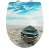 Image de WENKO Abattant WC avec frein de chute Boat Abattant WC original fixation acier inox clipsable Thermoplast 365x45cm