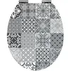 Image de Abattant WC - WENKO - Portugal - MDF - 375x44 cm - Gris avec frein de chute
