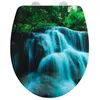 Image de WENKO Abattant WC Original Waterfall Abattant WC avec frein de chute clipsable fixation inox Thermoplastique Multicolore