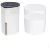 Image de WENKO Déshumidificateur DROP + 2 Blocs à granulés x 1000g Absorbeur dHumidité & Odeurs Salle de Bain Chambre - 80m³ Blanc