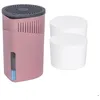 Image de WENKO Déshumidificateur DROP + 2 Blocs à granulés x 1000g Absorbeur dHumidité & Odeurs Salle de Bain Chambre - 80m³ Rose