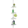 Image de WENKO Etagère de salle de bain télescopique Easy 4 Paniers de douche solution sans perçage Aluminium - Plastique Blanc