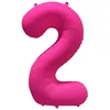 Image de Ballon Neon Rose : Chiffre 2