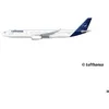 Image de Kit de maquettes - LUFTHANSA - A330-300 - Plastique - 1/144 - 105 pièces