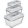 Image de Boîtes sous-vide - ZWILLING - Lot de 3 - Verre - Rectangulaire - Résistantes de -20°C à +180°C