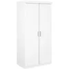 Image de Inter Link Armoire HAKON Blanc Bois massif
