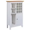 Image de Buffet Avec Range-Bouteilles Nichole 124cm Blanc
