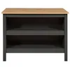 Image de Ilot de Cuisine Melina 124cm Anthracite & Chêne