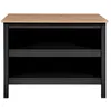Image de Ilot de Cuisine Melina 124cm Noir & Chêne