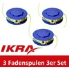 Image de Ikra Lot de 3 bobines de rechange pour coupe-bordures - 13006001-3