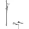 Image de Pack mitigeur douche thermostatique HANSGROHE Ecostat 1001 CL + Barre et pommeau de douche Crometta Vario 2 jets Chromé