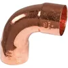 Image de Raccord cuivre coudé 90° à souder - Femelle grand rayon - Ø 14 mm