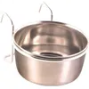 Image de Écuelle suspendue pour oiseaux - TRIXIE - 300 ml - Acier inoxydable - Support chromé - À suspendre - Ø9 cm