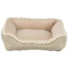 Image de Panier pour chien - TRIXIE - Boho - Carré - Beige - Housse amovible