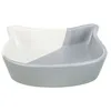 Image de Bol en céramique - TRIXIE - 0 2 l - Ø 13 cm - Gris/Blanc - Rond - Cuisine - Gamelle pour animaux - Céramique