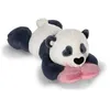 Image de Peluche - NICI - Panda Love - Couchée 20 cm - Noir/Blanc - Coeur rose