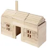 Image de Jeu de construction en bois naturel - GOKI - 200 pièces - Pour enfant à partir de 3 ans